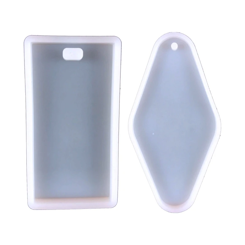 

Прямоугольный брелок силиконовая форма с отверстием брелок Подвеска на День Святого Валентина подарок на день рождения ювелирные изделия