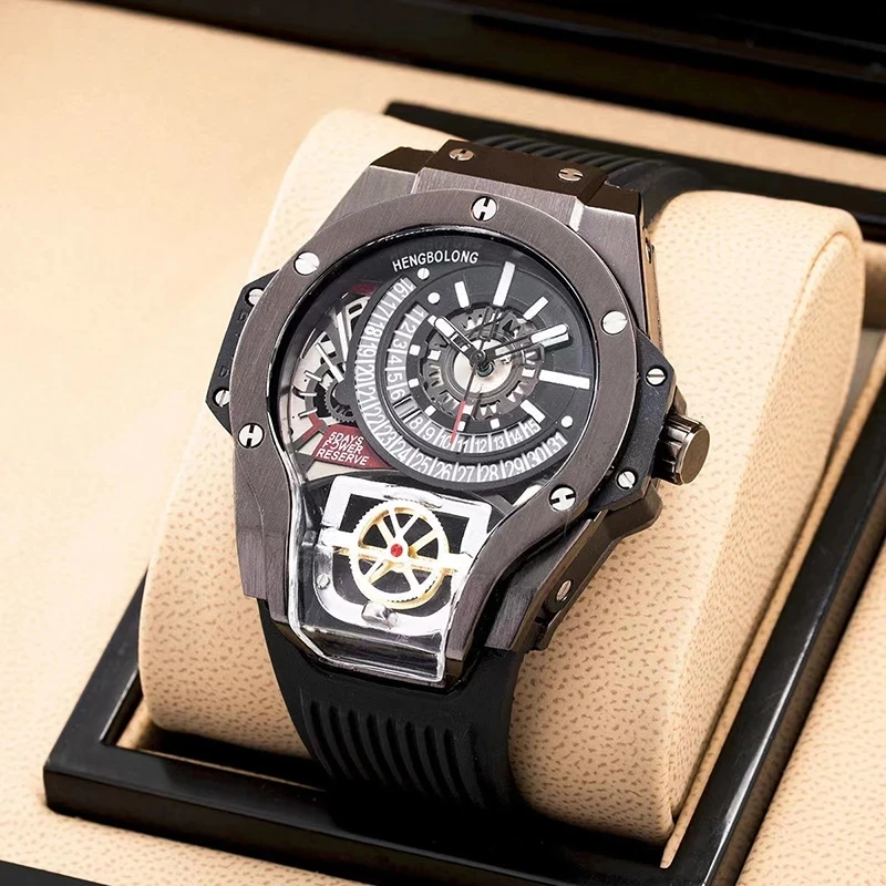 

New Individual Sport Men Watches Luxury Warcraft Style Watches for Men Relogio Masculino Quartz Fashion Wristwatches Man Reloj H