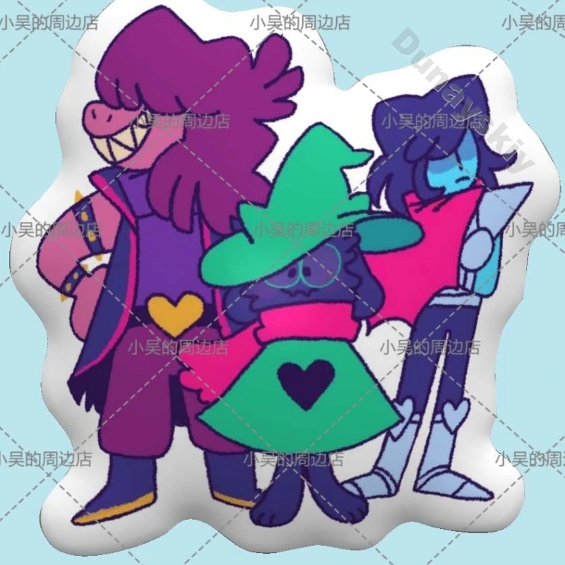 Фото Плюшевая подушка-игрушка Deltarune в форме Крис, Сьюзи, Ралсей, Джевила, Лансера, Ноэль, мягкая, коротковорсовая, с наполнителем из ПП хлопка, плюшевая, на Хэллоуин №4