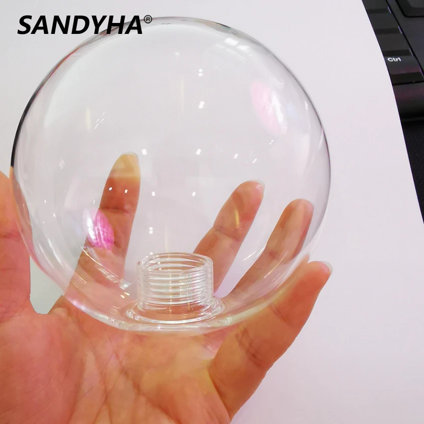 SANDYHA Clear Ball Glass for Pendant Lamp Ball In Ball Smoky
