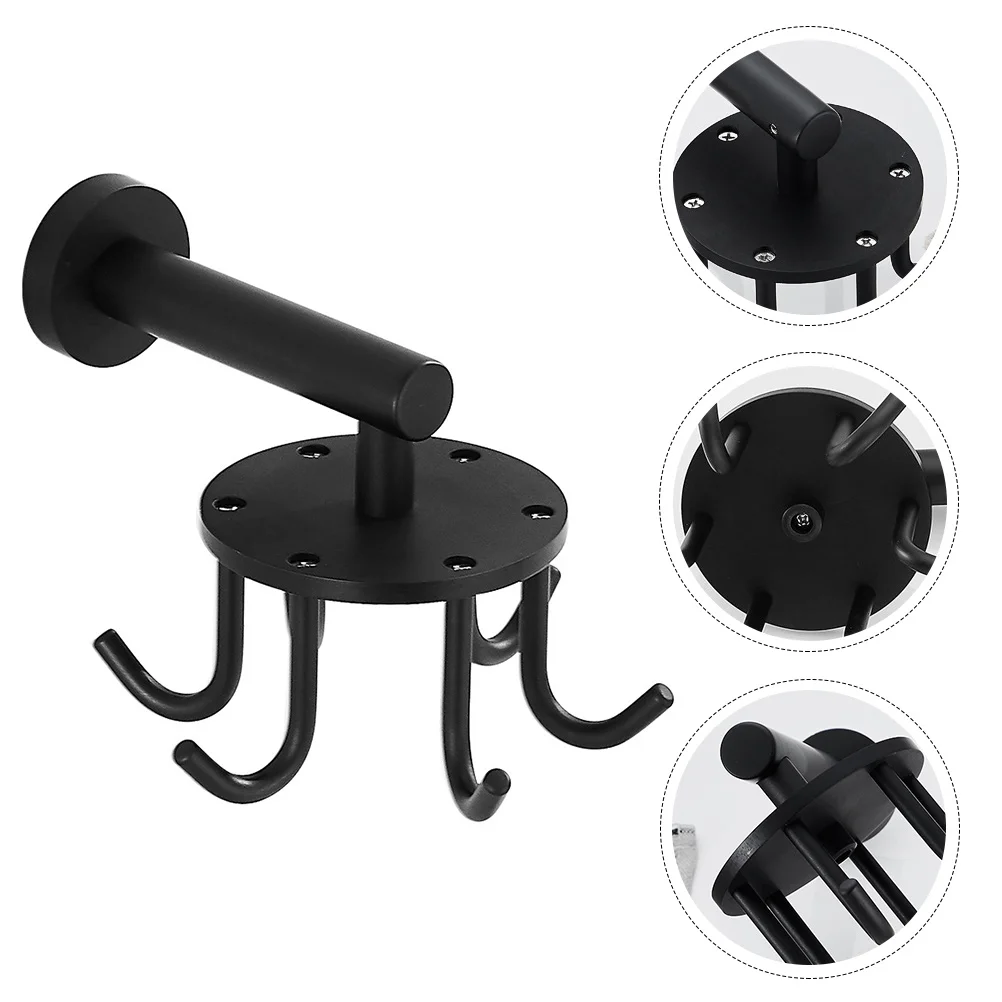

1pc Bathroom Hanging Hook Home Rotation Hook Wall Hook Punch-free Hanger