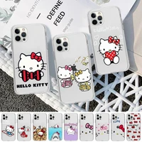 bandai hello kitty phone case for iphone 11 12 13 mini pro xs max 8 7 6 6s plus x 5s se 2020 xr clear case