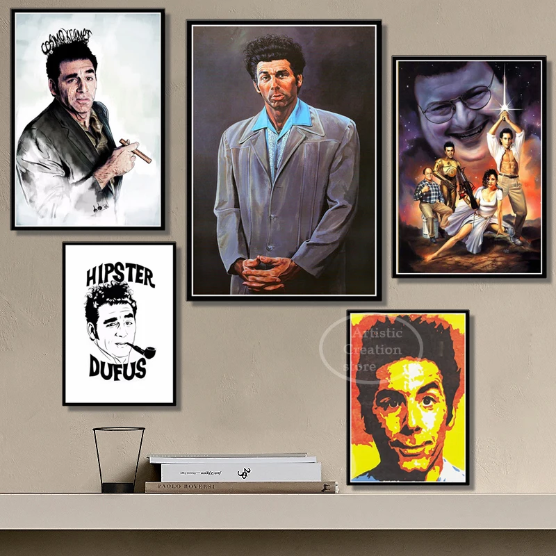 

Портрет Seinfeld Kramer, художественный винтажный принт, художественный постер на холсте для украшения гостиной, домашняя Настенная картина