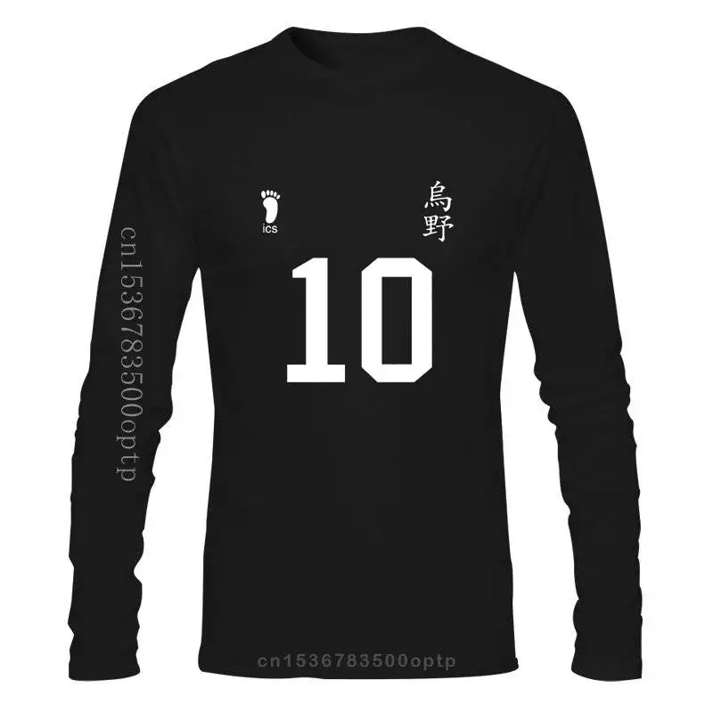 

2022 Haikyuu футболка Karasuno для старшей школы Мужская 100% хлопковая футболка Топы футболки летняя футболка одежда для мальчиков аниме