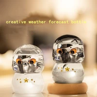 weather forecast bottle storm bottle decoration birthday gift valentines day creative gift cute cat pet decoration guardian cat