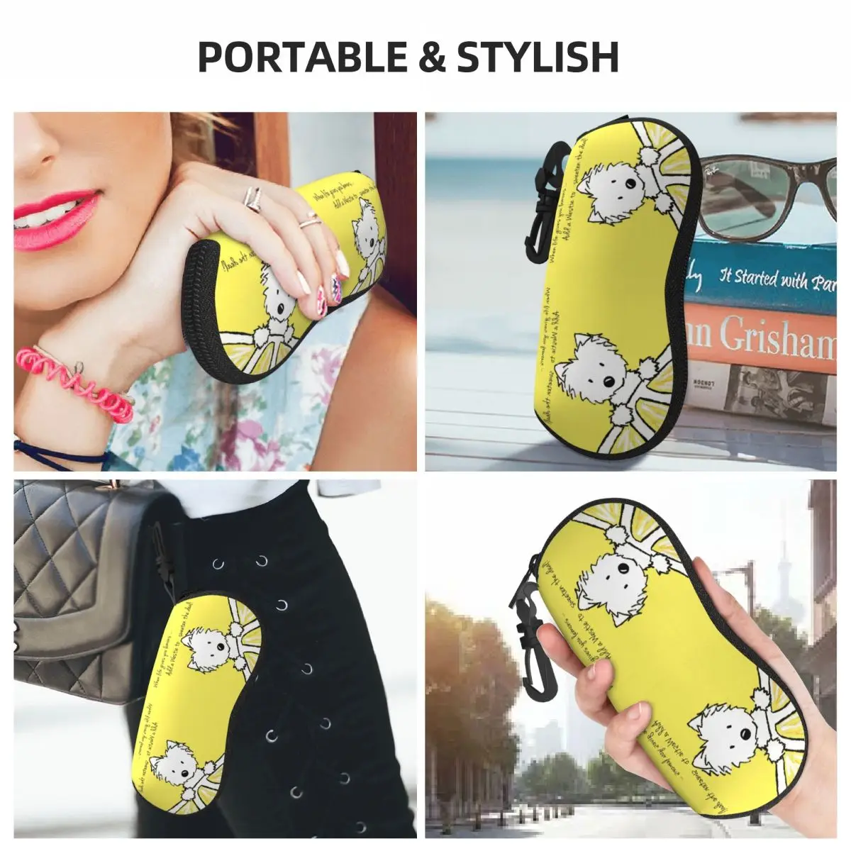 Пользовательские Life Lemons Westie Dog Shell защитные чехлы для очков модный чехол
