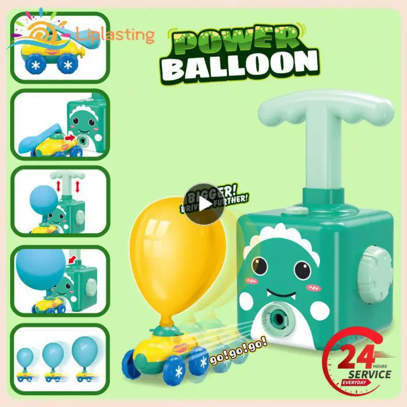 

1 Set Power Balloon Launch Tower Toy Montessori Toy Education Experiment Toy Puzzle Fun Inertia Air Power Cars Toys Kids Gifts