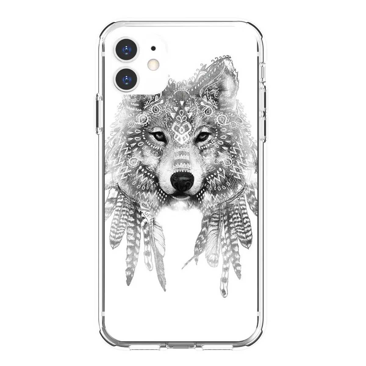 Чехол для Huawei Nova 2 2i 3 3i Y3 Y5 Y6 Y7 Y9 Prime 2015 2016 2017 2018 2019 с принтом волка волков и духа |