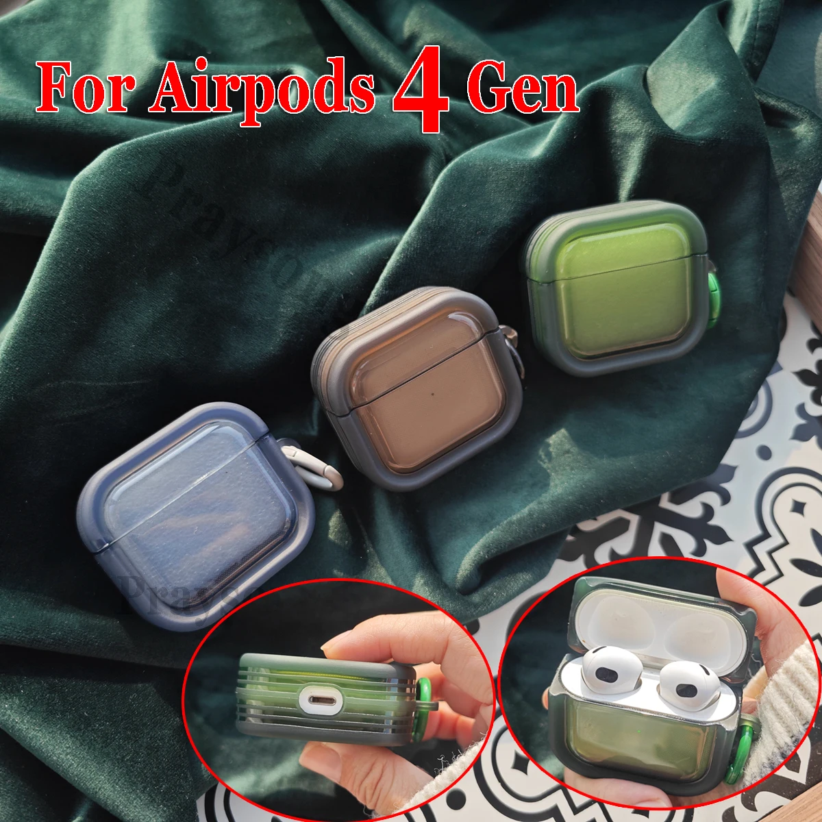 Чехол Pro 2 модный крутой чехол для Airpods 4 красочный Funda Box 3 мягкий девочек Air Pods Romantic