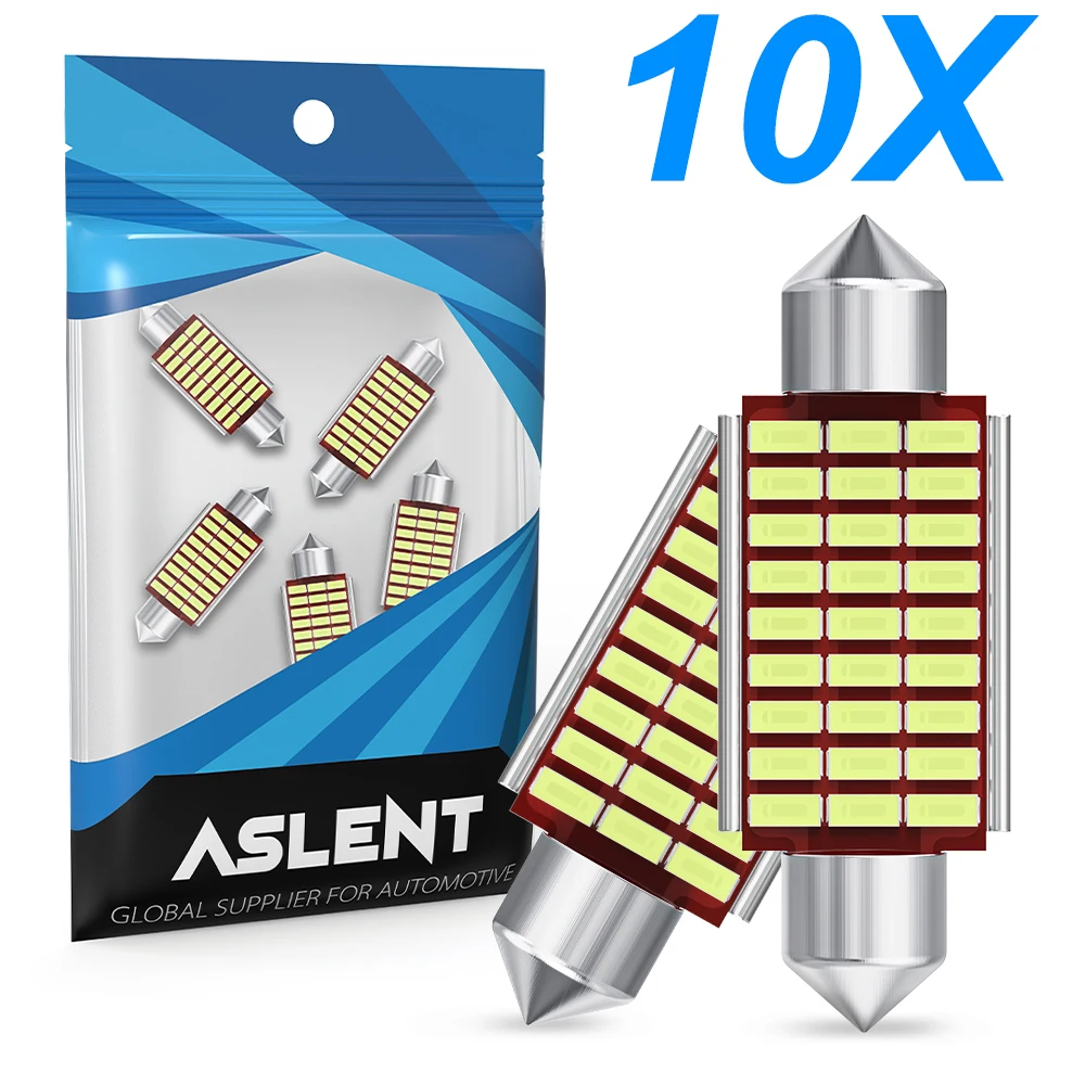 

10x C5W светодиодный 3014 SMD сигнальная лампа Canbus, лампа 31 мм, 36 мм, 39 мм, 41 мм, фестона светильник C10W, купол для автомобильного интерьера, для чтения, 12 В, 6000K