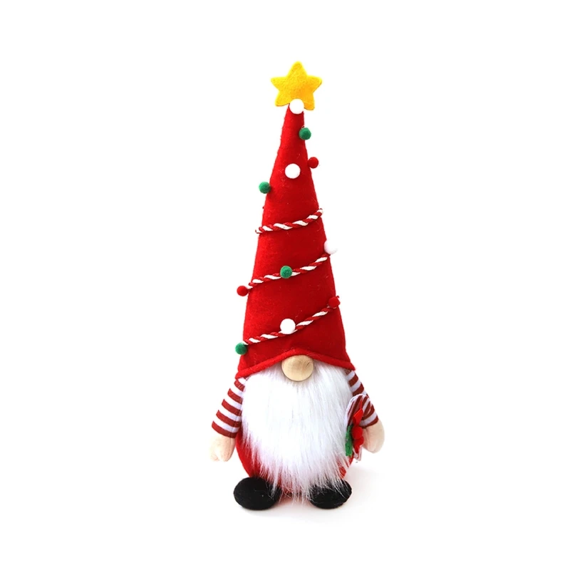 

P82C Рождественская гном безликая кукла плюшевый карликовый эльф украшение ручной работы скандинавский томте украшения для рождества празд...