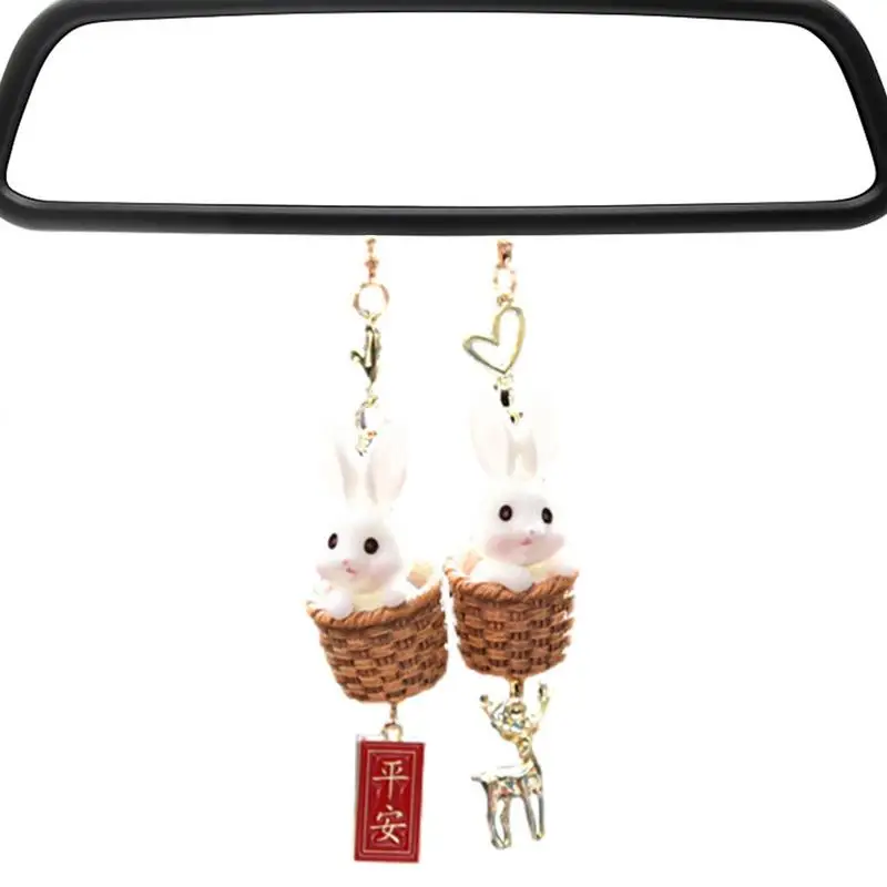 

Car Mirror Hanging Accessories Cute Animal Car Ornaments Cute Car Pendant Car Rearview Mirror Pendant Car Interior Decoration
