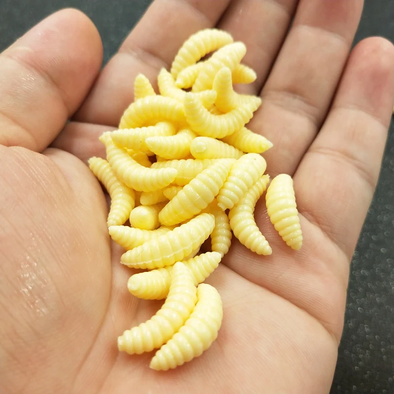 

50 шт./партия, мягкая рыболовная приманка, 2,1 см, 0,5 г