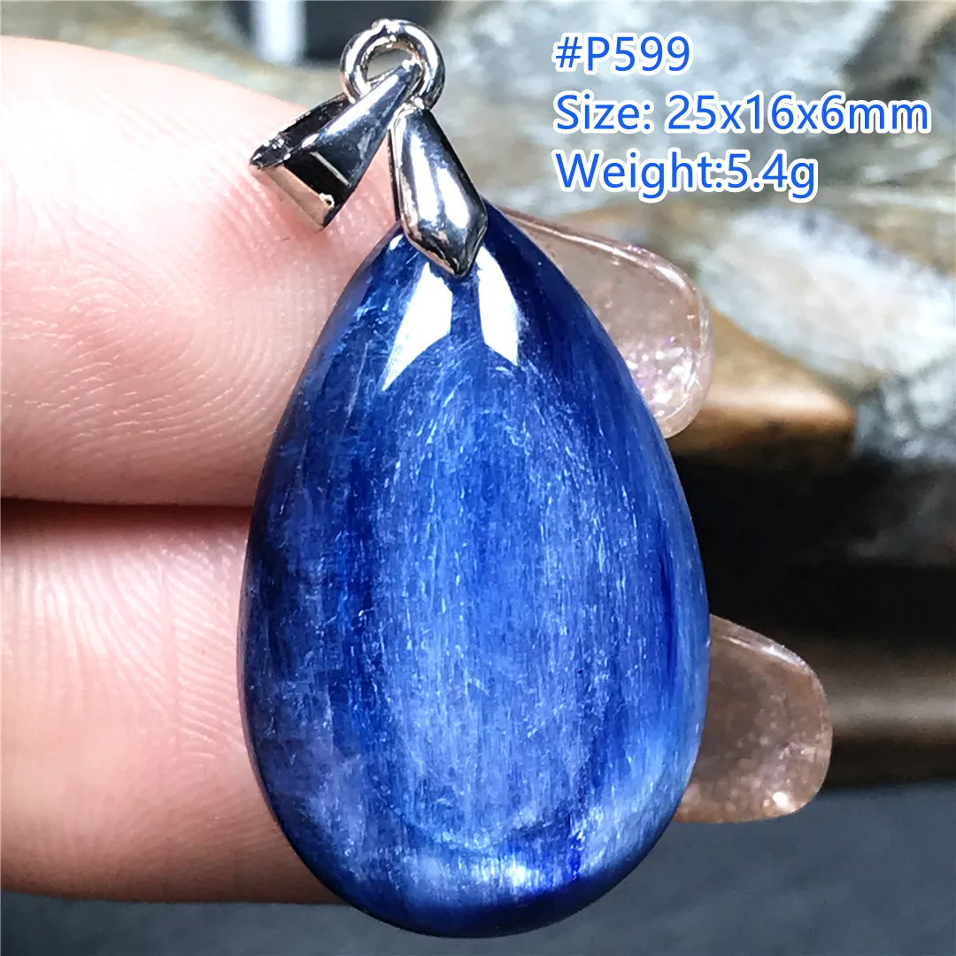 

Natural Kyanite Crystal Pendant Jewelry For Women Lady Men Wealth Reiki Luck Gift Silver Stone Beads Cat Eye Gemstone AAAAA