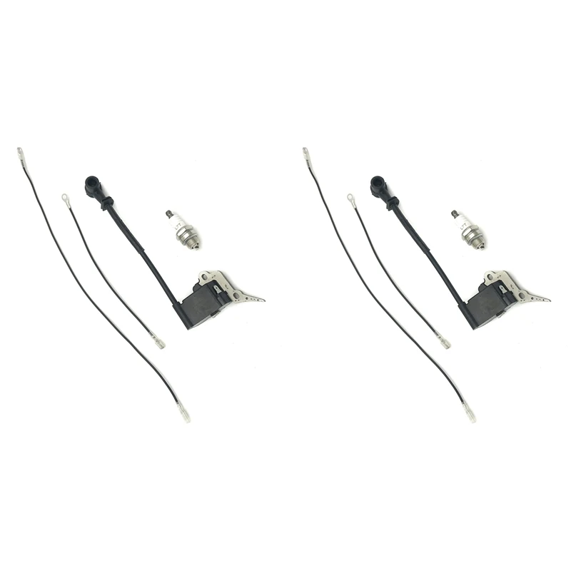 

Акция! 2X модуль катушки зажигания Свеча зажигания подходит для китайской бензопилы 2500 25CC ZENOAH G2500 TIMBERPRO LAWNFLITE детали