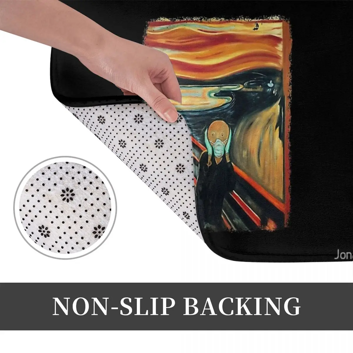 Безопасный Противоскользящий напольный коврик с криком комфортные прочные