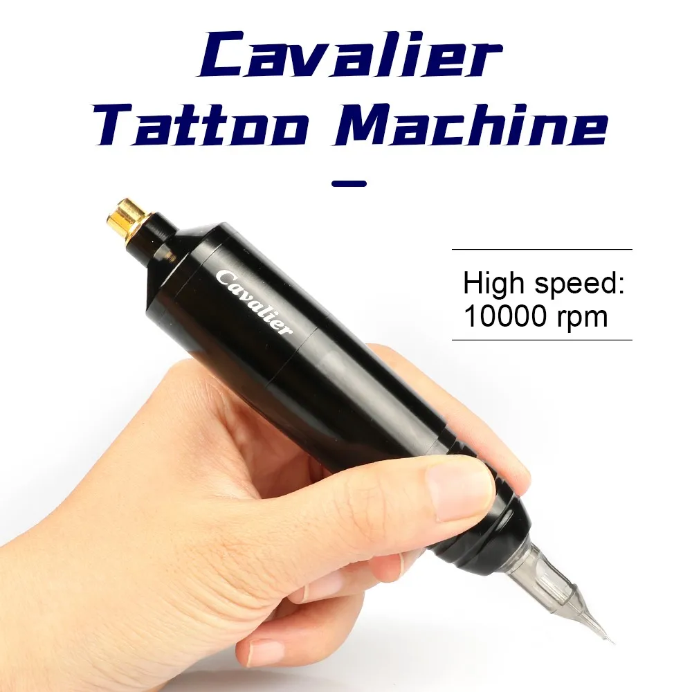 

Cavalier Rotary Tattoo Machine Pen RCA Interface For Cartridge Needles Aircraft Aluminum Alloy Permanent Makeup Tattoo Gun Pen