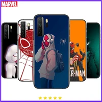 spiderman comics black soft cover the pooh for huawei nova 8 7 6 se 5t 7i 5i 5z 5 4 4e 3 3i 3e 2i pro phone case cases
