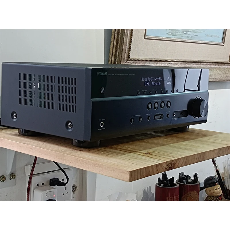 

RX V385 Home Theater 5.1 Home Power Amplifier 300W DTS-HD Audio TrueHD HiFi Sound Amplifier Surround Sound 220V WAV MPEG-4 AAC
