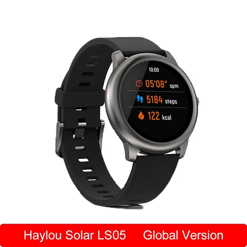 

Xiaomi Haylou Solar LS05 Smart Watch Sport Metal Round Case Heart Rate Sleep Monitor SmartWatch Global Version Youpin Dropping