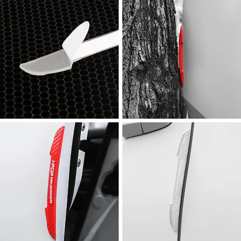 

Fit Car Auto Door Edge Protection Guard Strip Scratch Collosion Protector Door Crash Bar For BMW For Toyota 6Pcs