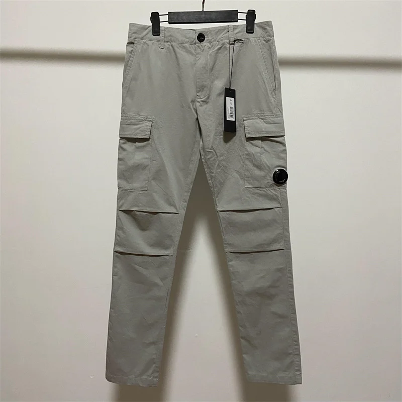 

New Cotton 2023 Cp Casual Korean-Style Slim-Fit Overalls Sports Men's Trousers Mens Zippered Pockets Pants