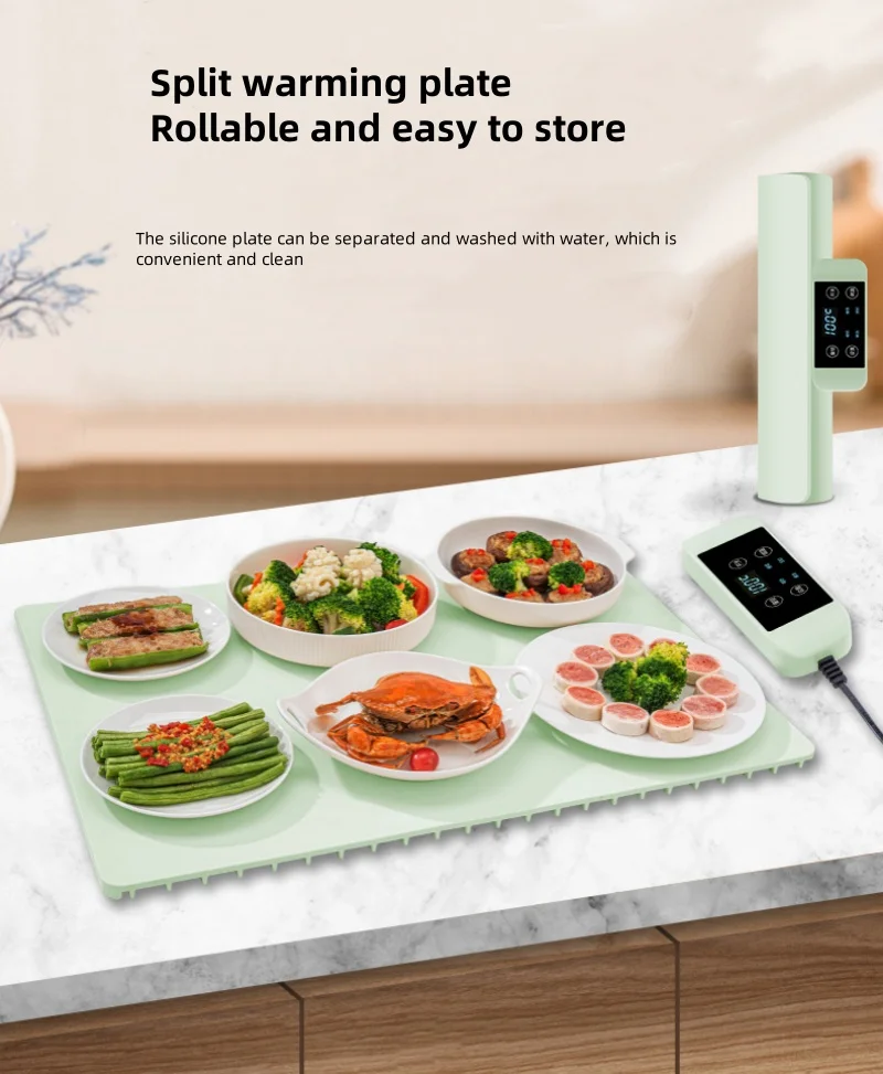 Электрическая нагревательная пластина бытовая складная силиконовая овощная