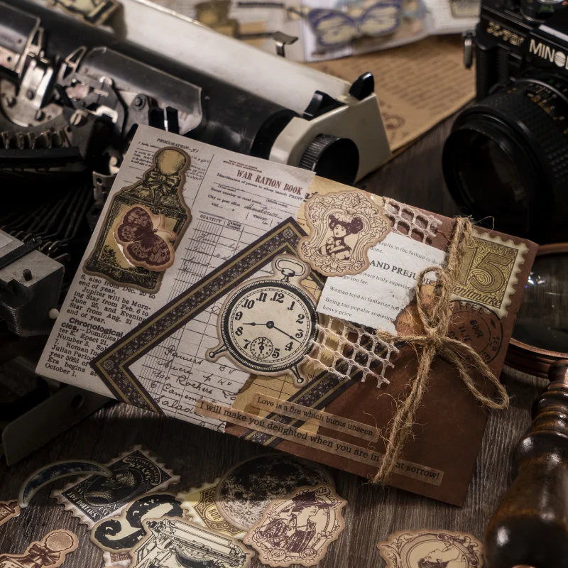 

Винтажные бумажные стикеры для канцелярских принадлежностей «сделай сам», скрапбукинг, журнал, дневник, альбом, Переводные картинки, украшения, материалы для коллажей