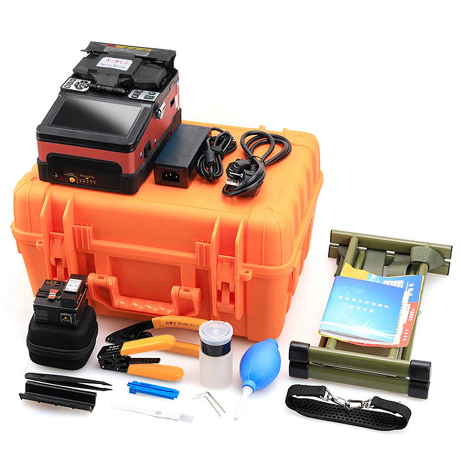 

A-81S Optical Fiber fusion splicer kit for fiber optic hot splice movements to cores Welding Splicing Machine tool