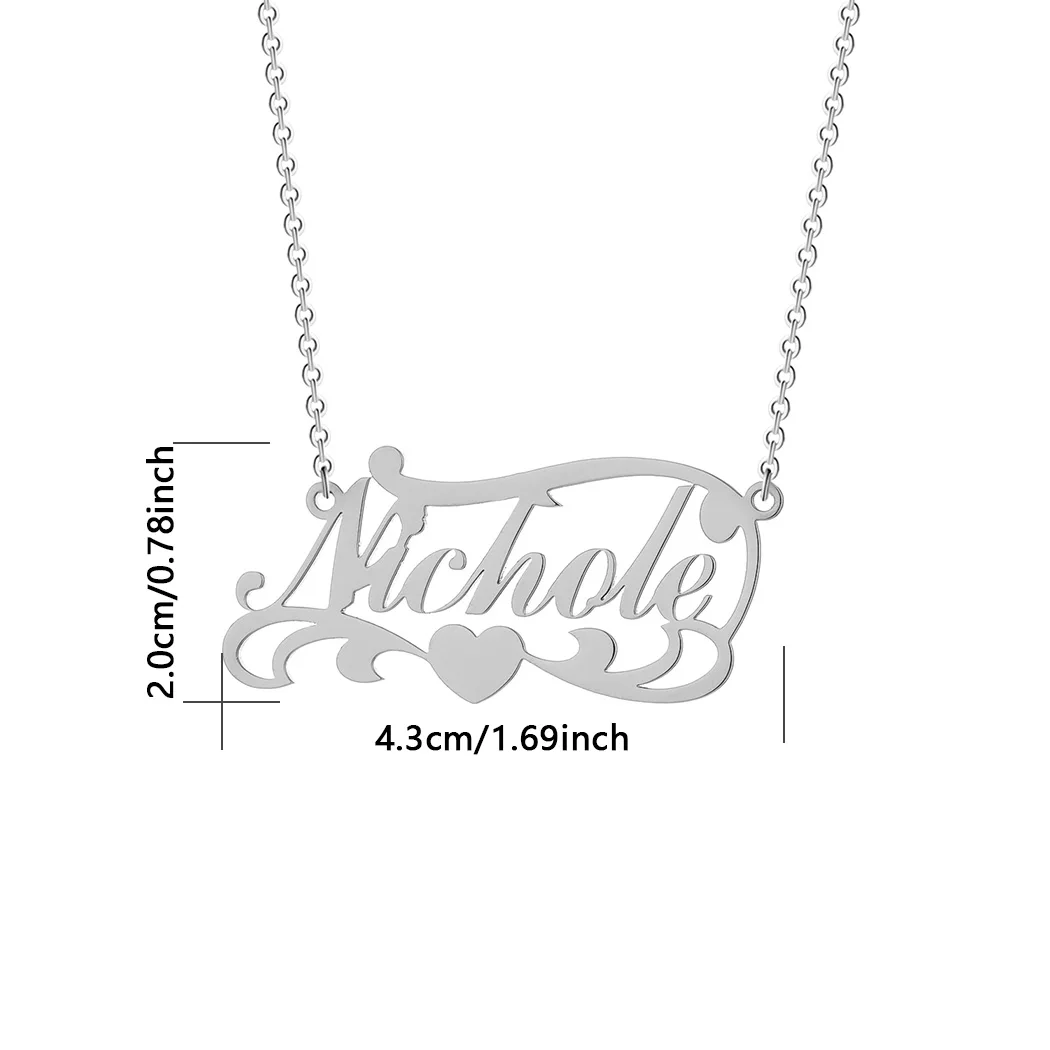 1 шт. женское ожерелье с индивидуальным именем персонализированное для пары в