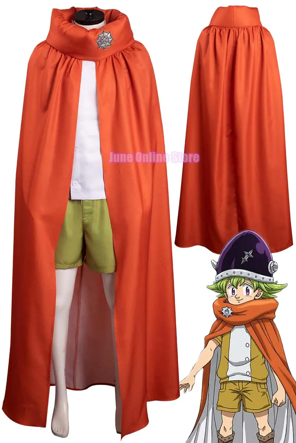 

Anime The Seven Deadly Sins Percival Cosplay Costume Four Knights Of Apocalypse Men Roleplay Fantasia Fancy Dress Party Cloth
