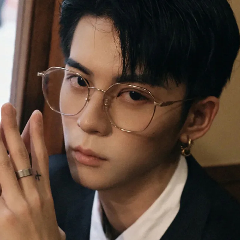 Оправа для очков мужчин и женщин многоугольная форма винтажные стильные