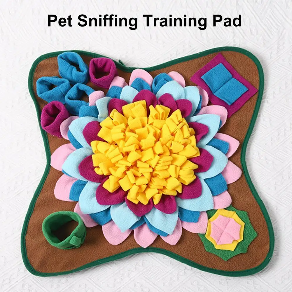 

Interactive Dog Snuffle Mat Anti Slip Relieve Pressure Nosework Feeding Mat Slow Feeder Dog Puzzle Toys for Indoor