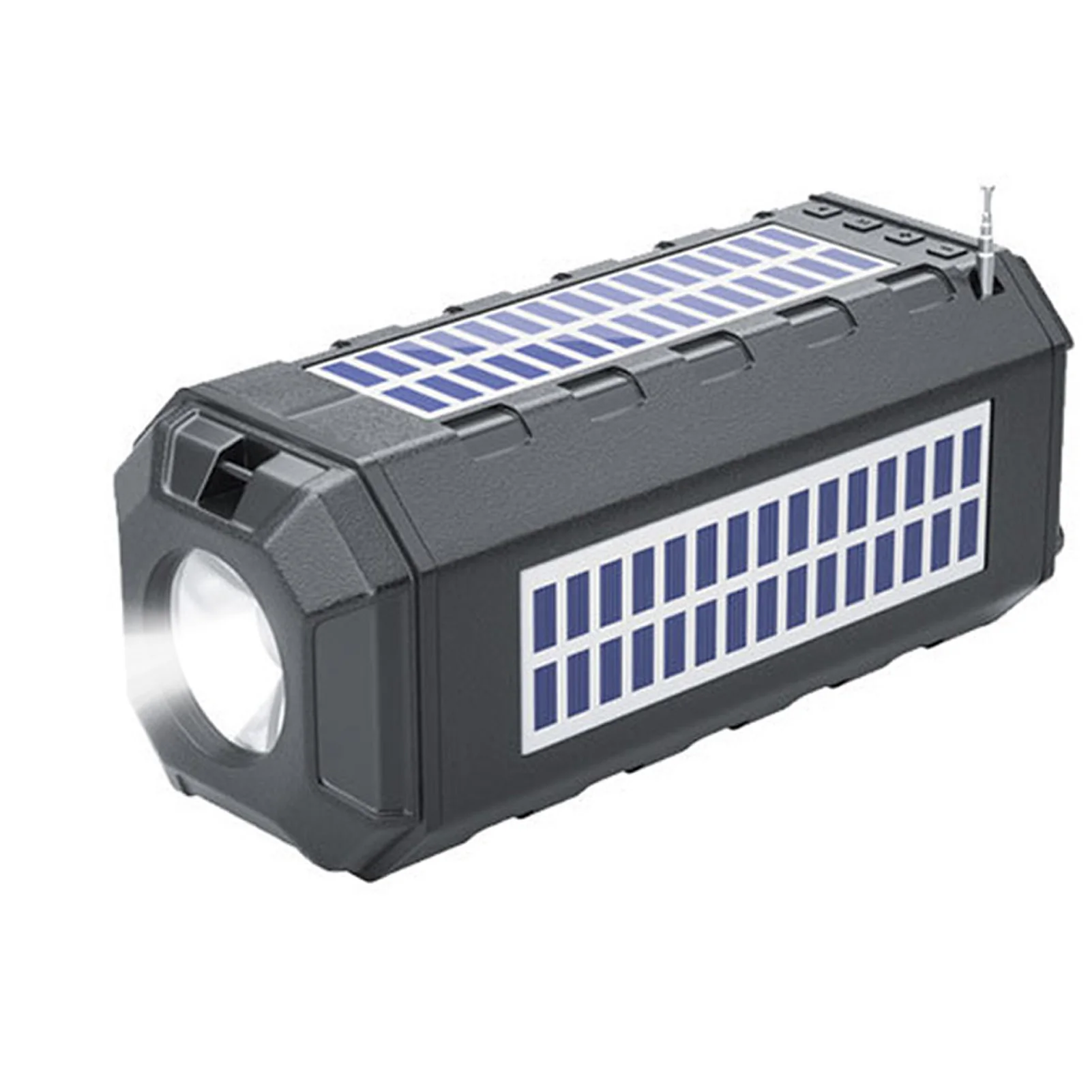 

Портативный аварийный радиоприемник 1500 мА, с ручным управлением на солнечной батарее, AM/FM/погодное радио со светодиодным фонариком и датчик...