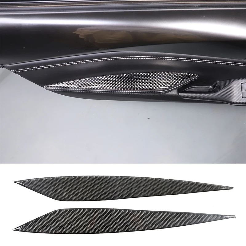 

Мягкая наклейка из углеродного волокна для интерьера автомобиля, подлокотника, панели, декоративная отделка для Mazda MX-5 2016-2023, автомобильные аксессуары