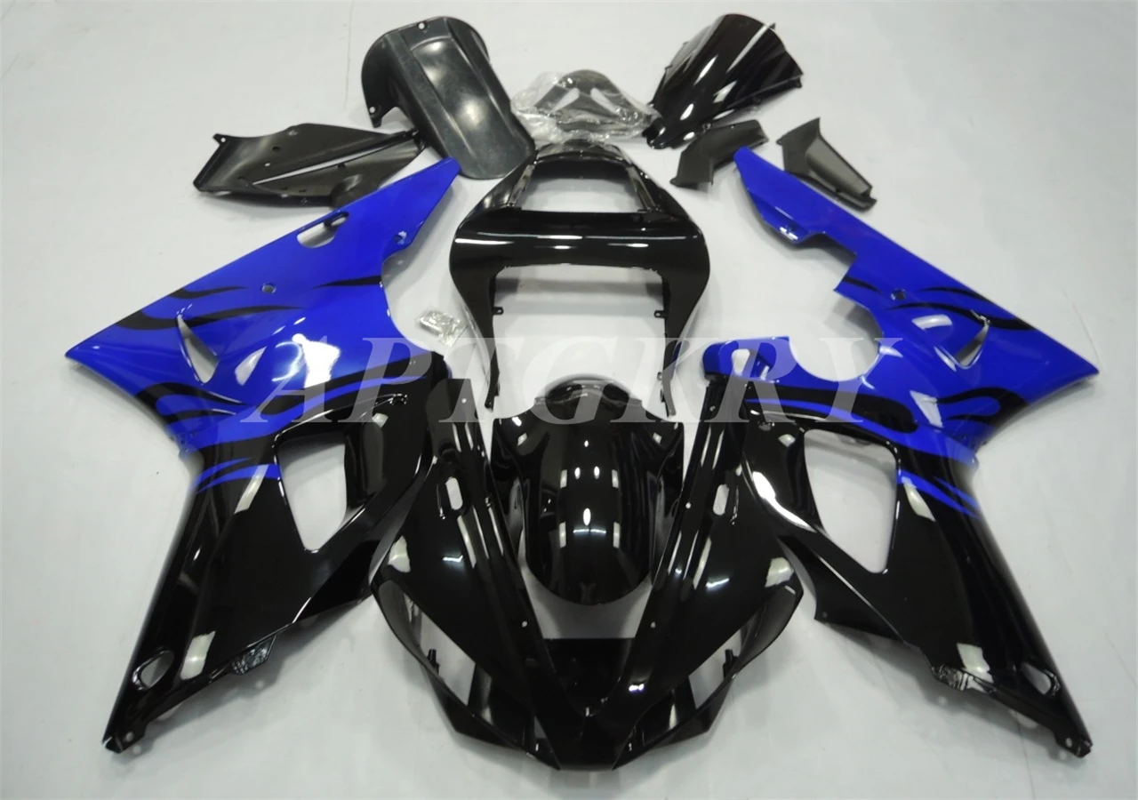 

New ABS Plastic Shell Motorcycle Fairing kit Fit For YAMAHA YZF R1 2000 2001 YZF-R1 YZF 1000R Bodywork set Custom Black Blue