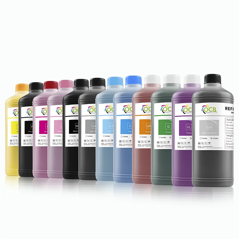 Пигментные чернила для EPSON T8041-T8049 T804A T804B caitridge1000 мл принтера EOSON P7000 P9000 12 цветов