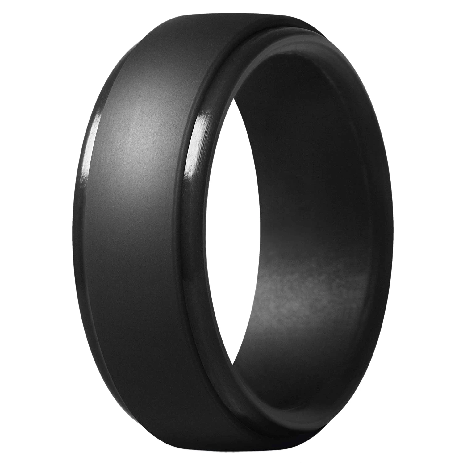 

8 мм, популярное камуфляжное черное мужское Силиконовое женское резиновое обручальное кольцо, кольцо для занятий спортом #8