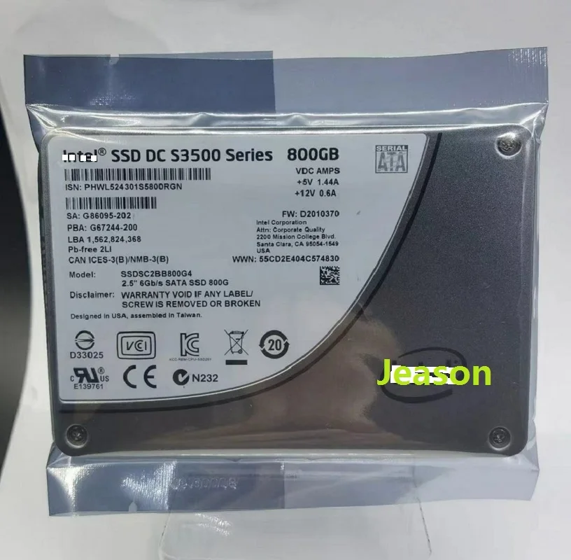 

New For Intel SSD DC S3500 2.5" 300GB 480GB 600GB 800GB SATA 6Gb/s