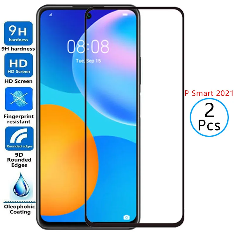 

Защитное закаленное стекло 9d для huawei p smart 2021, Защита экрана для psmart2021, psmart smar smat, Защитная пленка для huawey huwei 9h