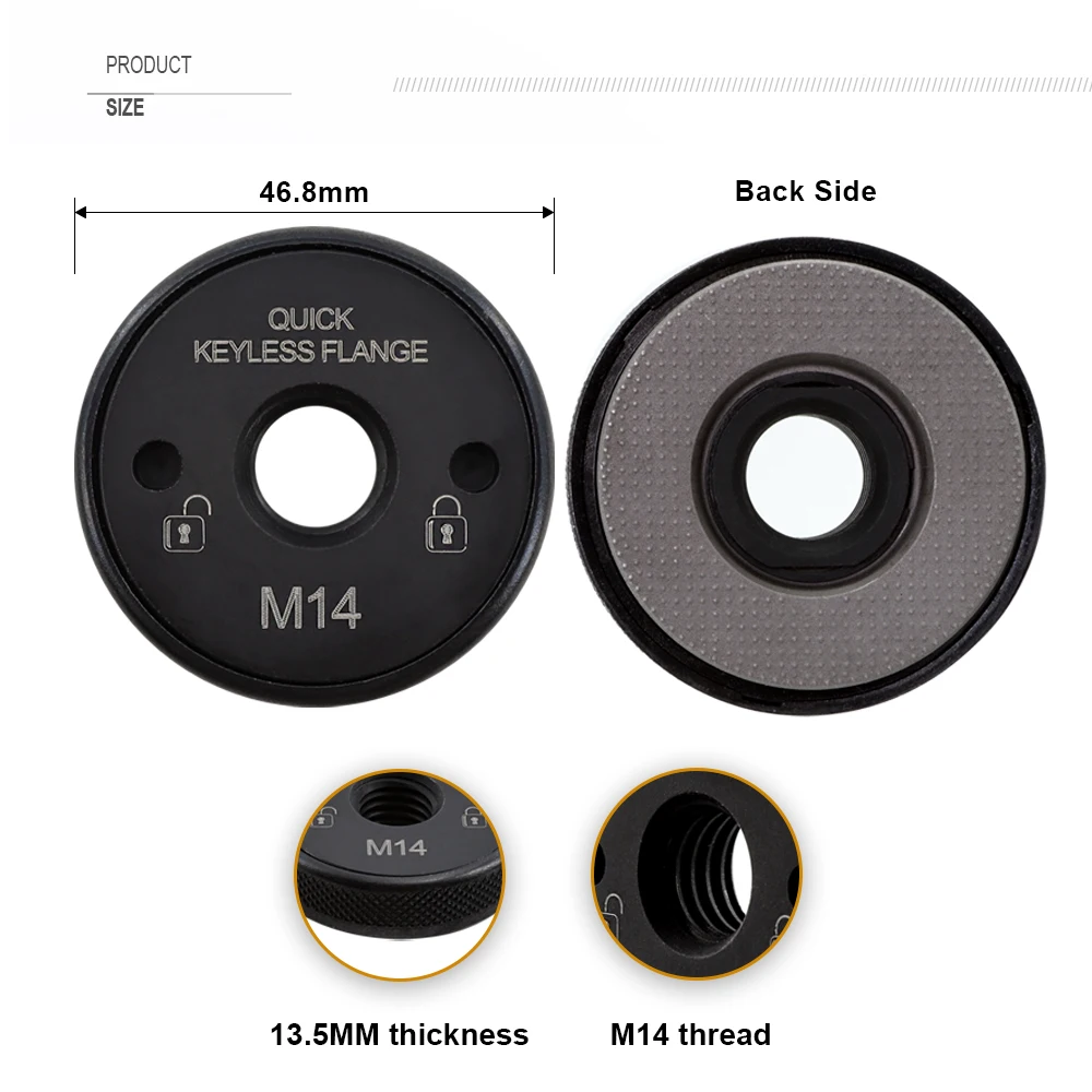 Самоблокирующаяся нажимная пластина SHDIATOOL патрон под давлением резьба M14 угловая