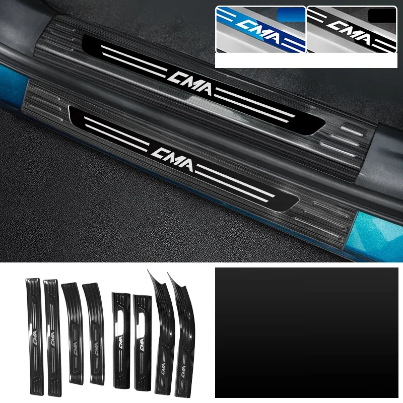 

Для Geely Monjaro 2022-2024 Grand Koleos дверь автомобиля Добро пожаловать порог крышка наклейки защита из нержавеющей стали протектор аксессуары