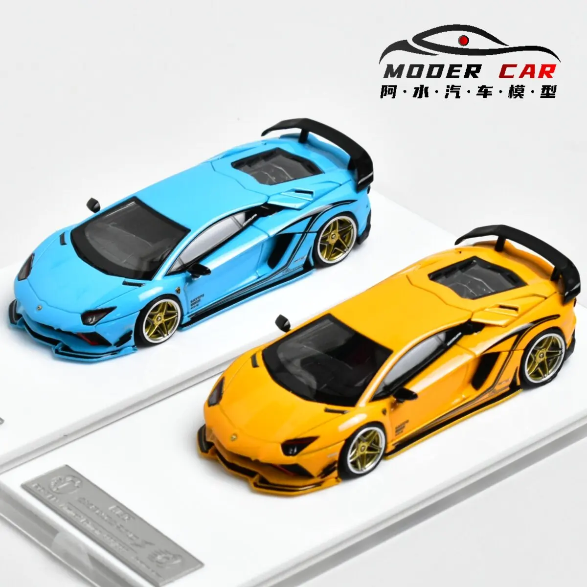 Фото Модель автомобиля ROWEN 1:64 Aventator S с вращающимися колесами №1