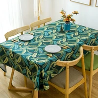 tablecloth waterproof polyester printed table cloth rectangular household dining room table cover coffee table for living room
