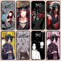 naruto akatsuki anime fitted phone case for xiaomi poco f1 x2 f2 x3 c3 m3 f3 x4 m4 f4 pro 5g 4g nfc gt black luxury silicone
