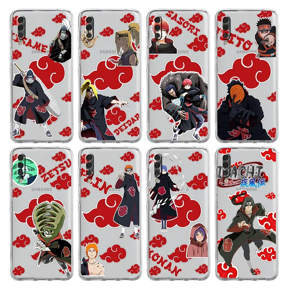 

Naruto Akatsuki Team Phone Case For Samsung Galaxy A50 A70 A20 A30 A40 A20E A10 A10S A20S A02S A12 A22 A32 A52S A72 5G Cover
