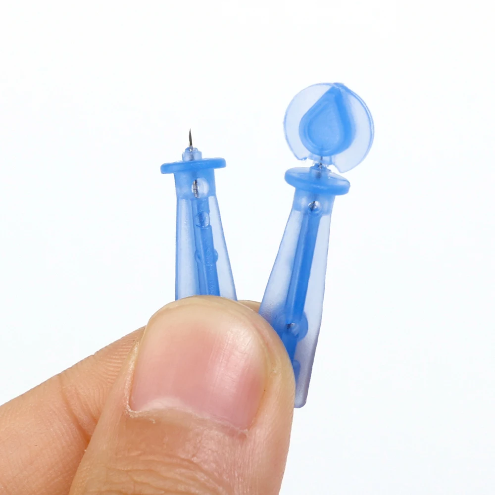 Одноразовые иглы из нержавеющей для удаления угрей акне очиститель в черный