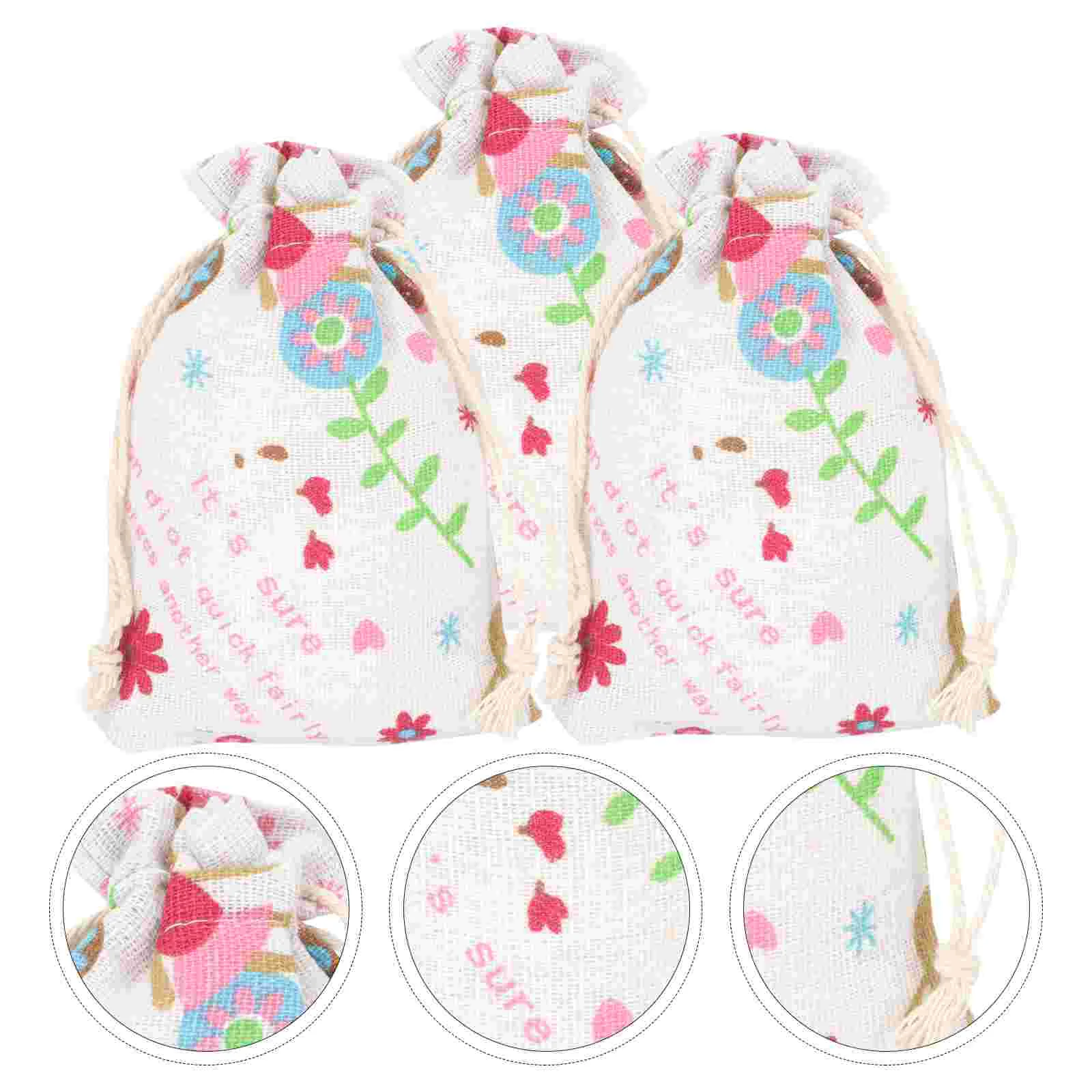 

Gift Drawstring Cloth Jewelry Decorative Draw String Easter Fabric Snacks Candy Packing Small Size