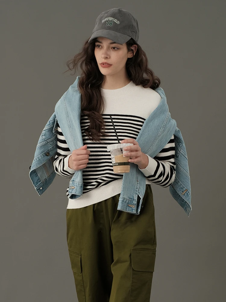 Ecru Soli однотонный белый уже разные осенний вязаный свитер для девочек в разную