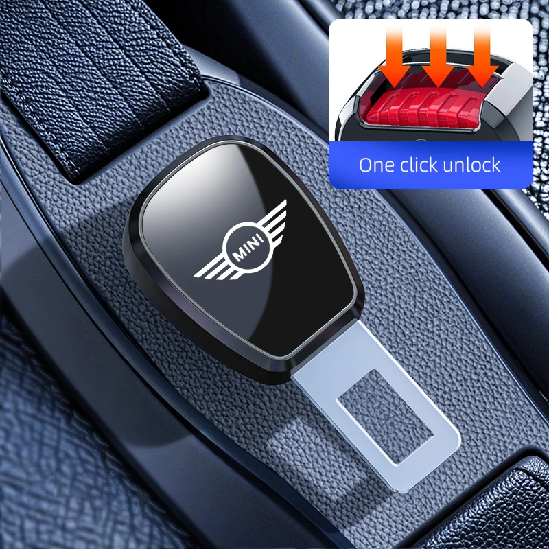 

Для Mini Cooper One JCW Works F54 F55 F56 F57 F60 R50 Удлинитель автомобильного ремня безопасности Замок ремня безопасности Пряжка Зажим Заглушка Аксессуары